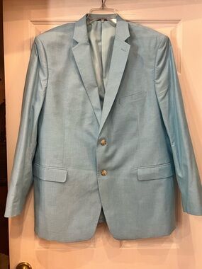 Saddlebred Pale Blue Two-Button Sport Coat